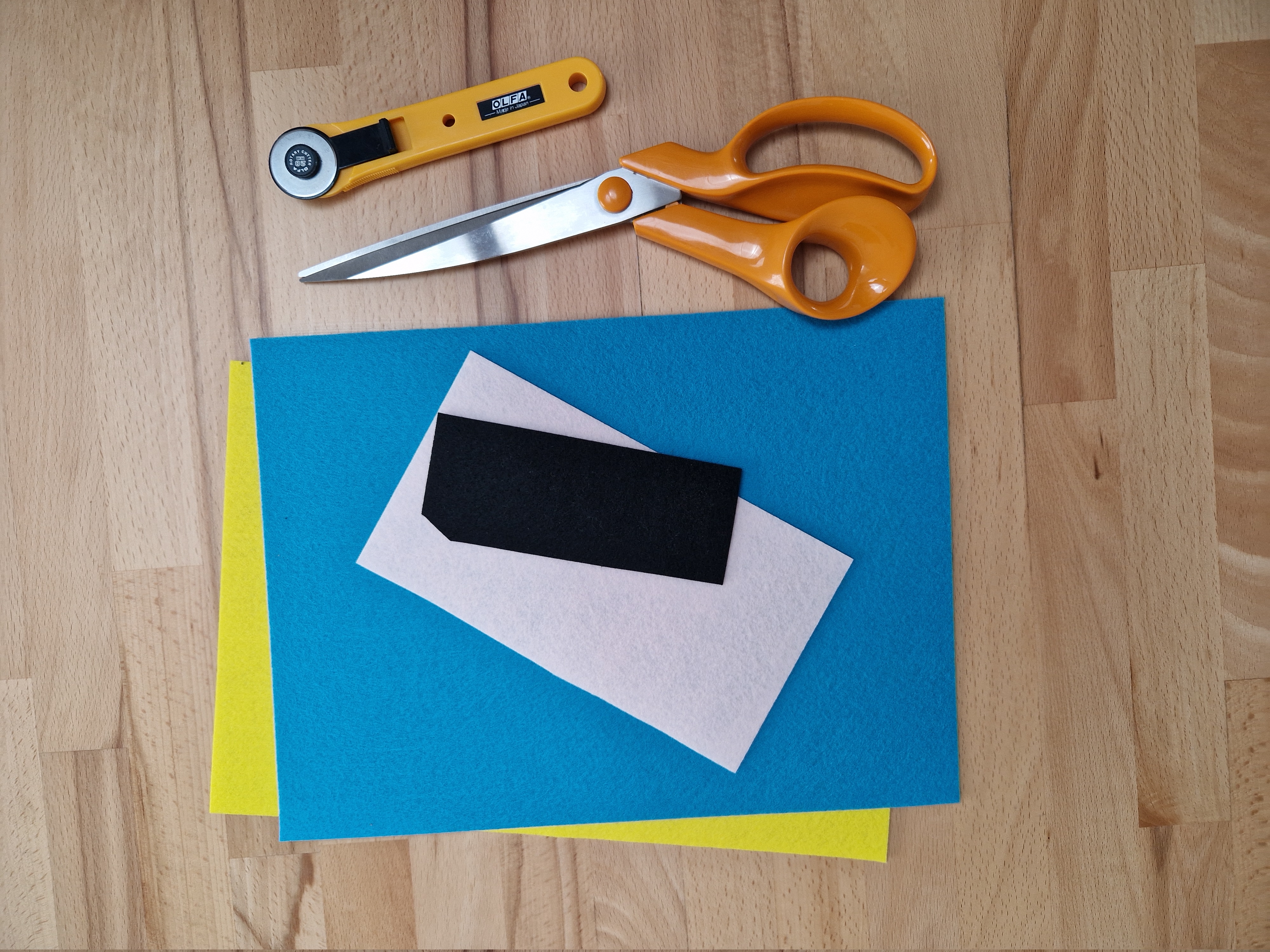 Materialien für die Hasentasche